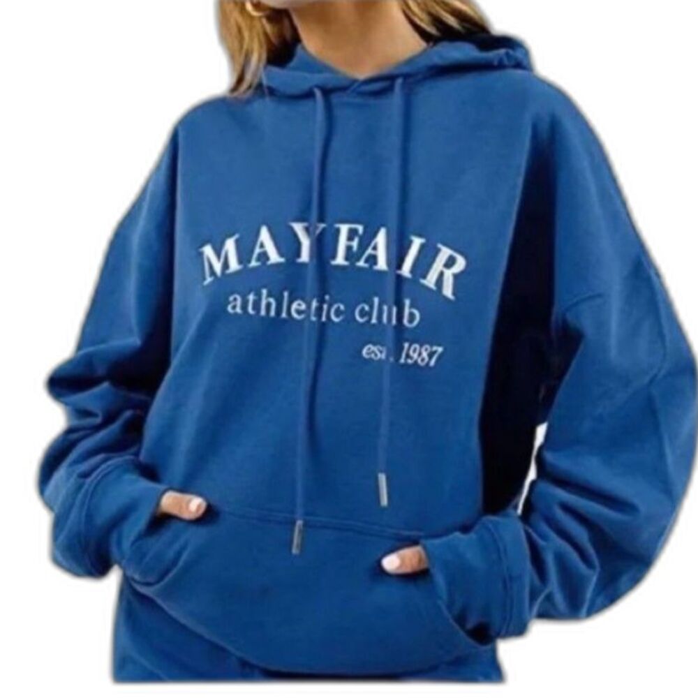 Mayfair Group Unisex Royal Blue Mayfair Althletic Club Embroidered Hoodie O/S